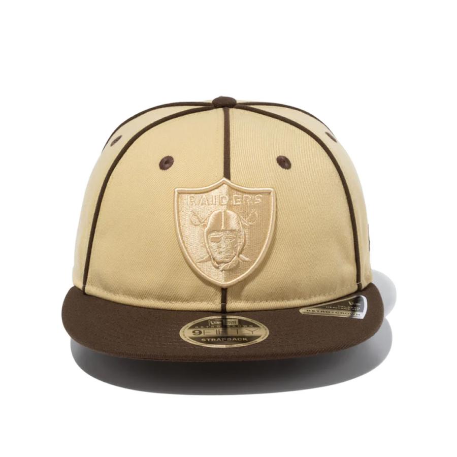 ニューエラ キャップ 帽子 メンズ レディース NEW ERA RC 9FIFTY 950 Retro Series NFL ラスベガス・レイダース べガスゴールド/ウォルナット×トミータン | NEW ERA | 02