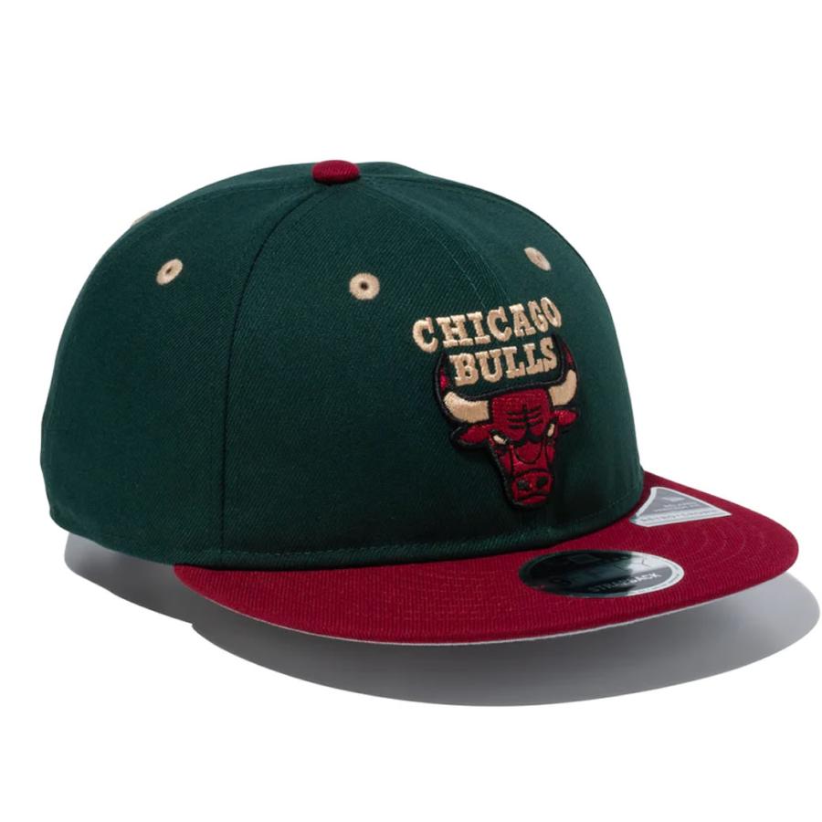ニューエラ キャップ 帽子 メンズ レディース NEW ERA RC 9FIFTY 950 Retro Series NBA シカゴ・ブルズ ダークグリーン/カーディナル×ラセット/トープ/ブラック | NEW ERA | 03