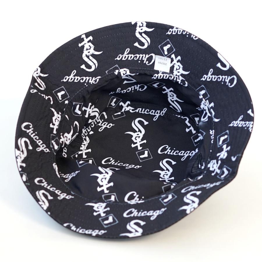 ニューエラ バケットハット 帽子 メンズ レディース NEW ERA バケット01 MLB リバーシブル シカゴ・ホワイトソックス ブラック | NEW ERA | 06