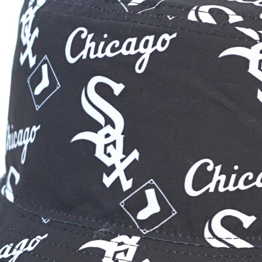 ニューエラ バケットハット 帽子 メンズ レディース NEW ERA バケット01 MLB リバーシブル シカゴ・ホワイトソックス ブラック｜deep｜10