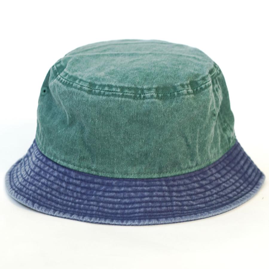 ニューエラ バケットハット 帽子 メンズ レディース NEW ERA バケット01 アシッドウォッシュ グリーン ネイビーブリム | NEW ERA | 04