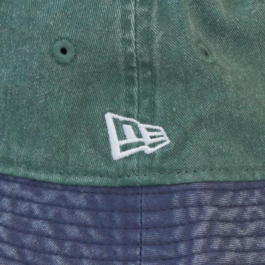ニューエラ バケットハット 帽子 メンズ レディース NEW ERA バケット01 アシッドウォッシュ グリーン ネイビーブリム | NEW ERA | 07