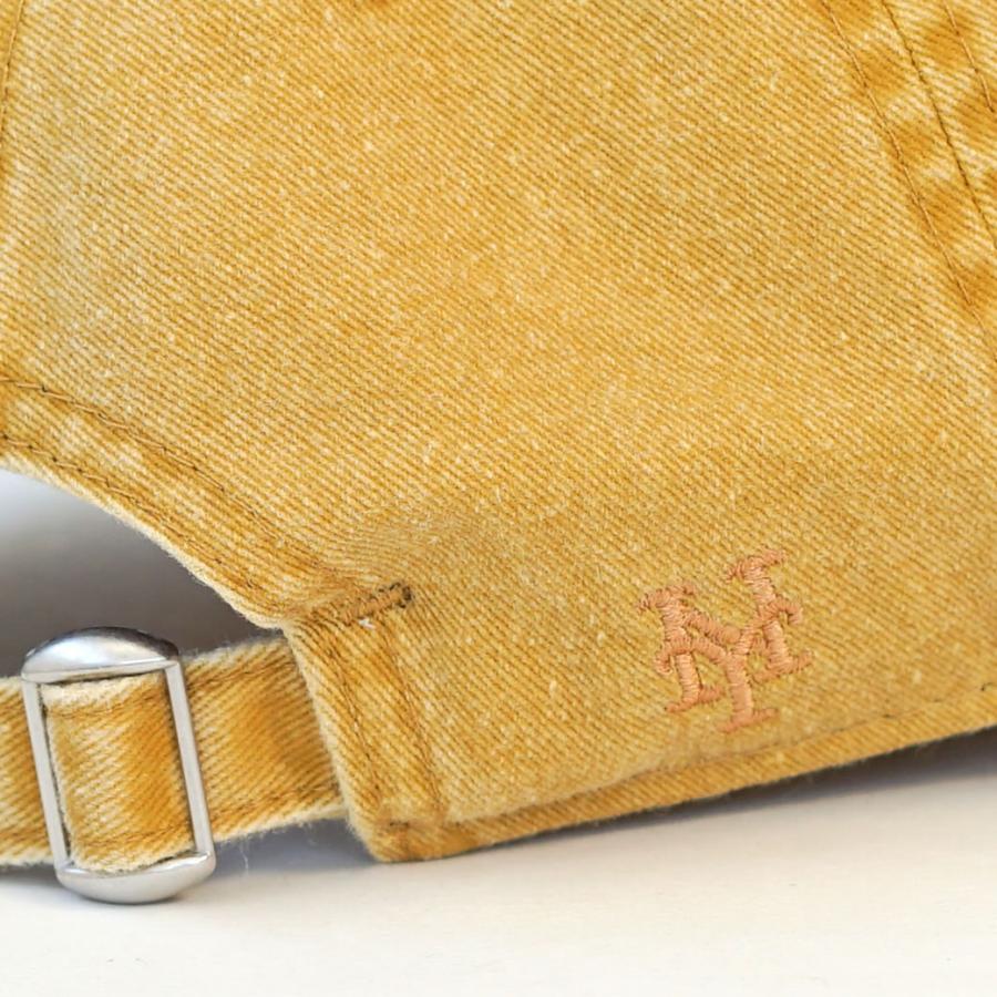 ニューエラ キャップ 帽子 メンズ レディース NEW ERA 9TWENTY 920 アシッドウォッシュ MLB ニューヨーク・メッツ マスタード ブラウンバイザー | NEW ERA | 09