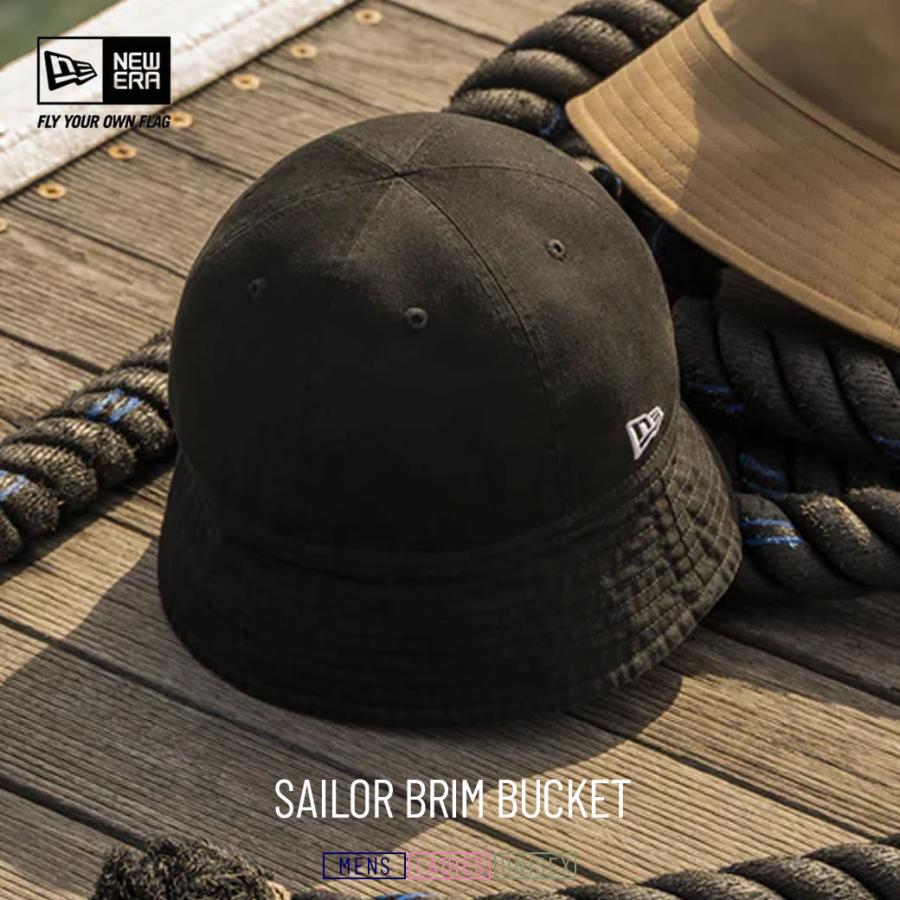 ニューエラ バケットハット 帽子 メンズ レディース NEW ERA バケット01 セーラーブリム Sailor Brim Bucket ブラック | NEW ERA