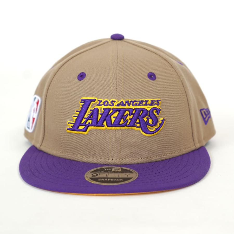 ニューエラ キャップ 帽子 メンズ レディース NEW ERA LP 9FIFTY 950 NBA カラーカスタム ロサンゼルス・レイカーズ ペブル×トゥルーパープル/ゴールド | NEW ERA | 02