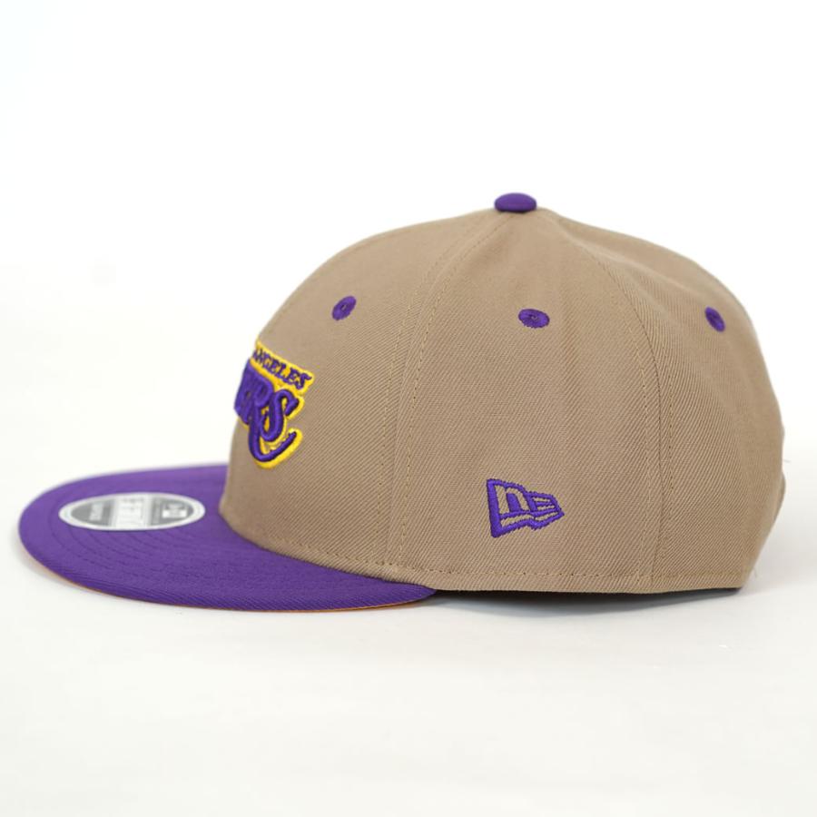 ニューエラ キャップ 帽子 メンズ レディース NEW ERA LP 9FIFTY 950 NBA カラーカスタム ロサンゼルス・レイカーズ ペブル×トゥルーパープル/ゴールド | NEW ERA | 03