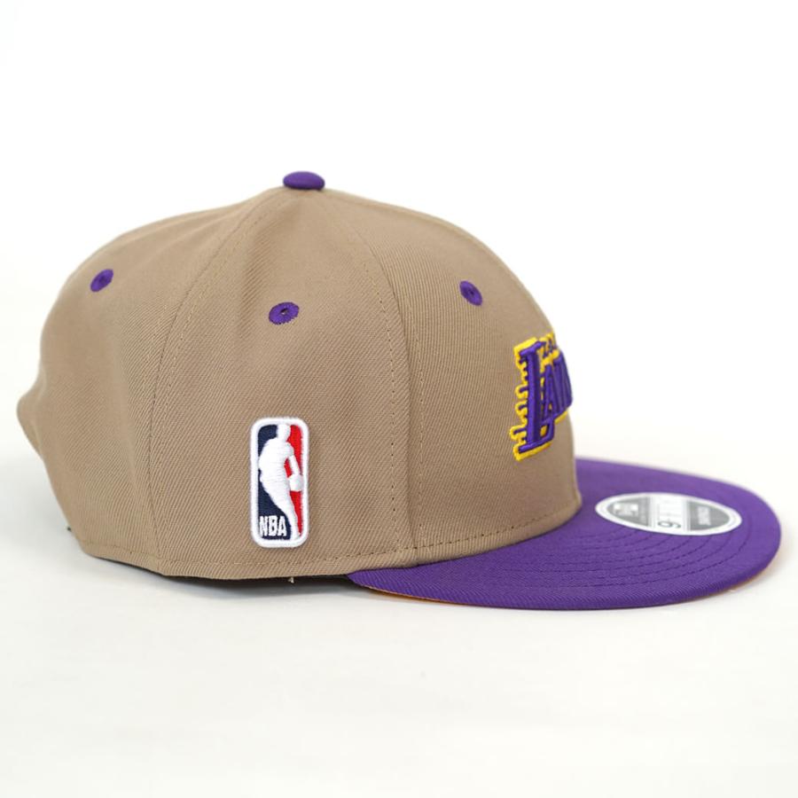 ニューエラ キャップ 帽子 メンズ レディース NEW ERA LP 9FIFTY 950 NBA カラーカスタム ロサンゼルス・レイカーズ ペブル×トゥルーパープル/ゴールド | NEW ERA | 04