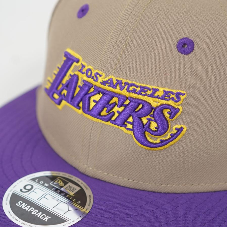 ニューエラ キャップ 帽子 メンズ レディース NEW ERA LP 9FIFTY 950 NBA カラーカスタム ロサンゼルス・レイカーズ ペブル×トゥルーパープル/ゴールド | NEW ERA | 07