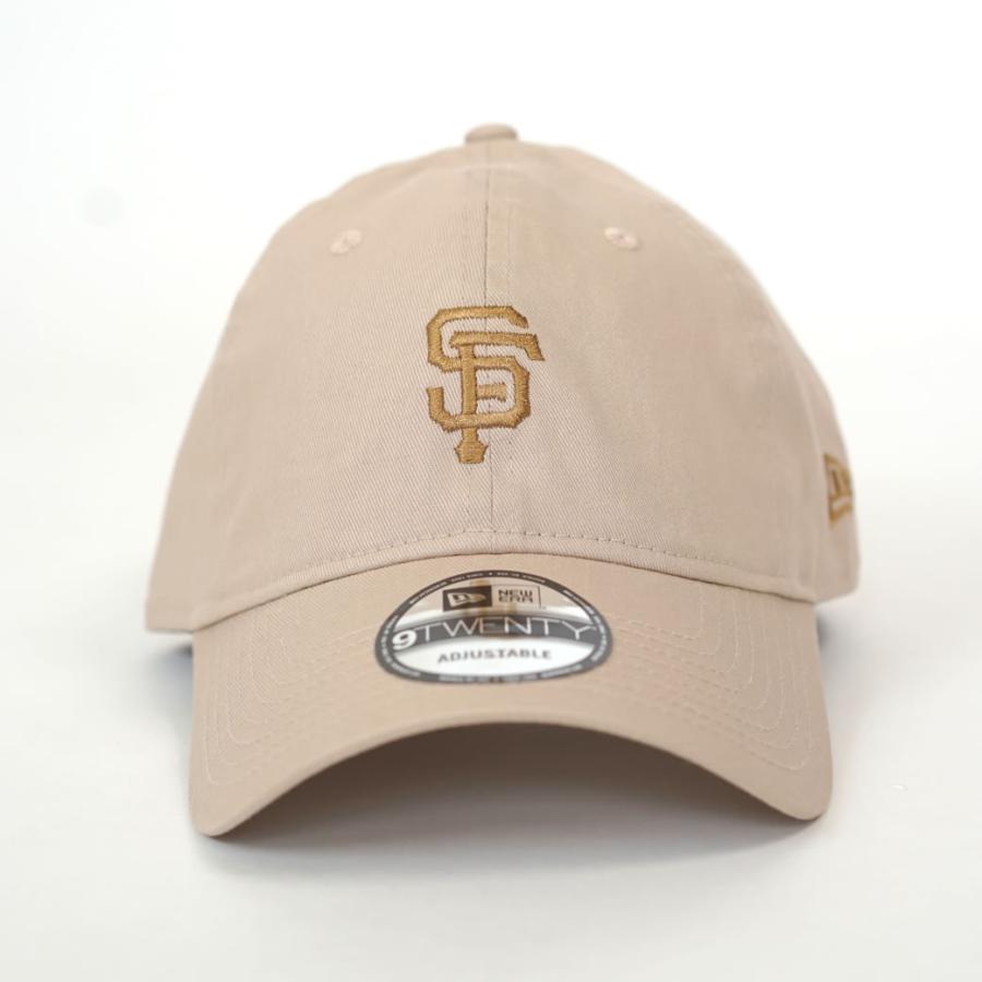 ニューエラ キャップ 帽子 メンズ レディース NEW ERA 9TWENTY 920 ニュアンスカラー MLB サンフランシスコ・ジャイアンツ Bベージュ×ルツェルン｜deep｜03