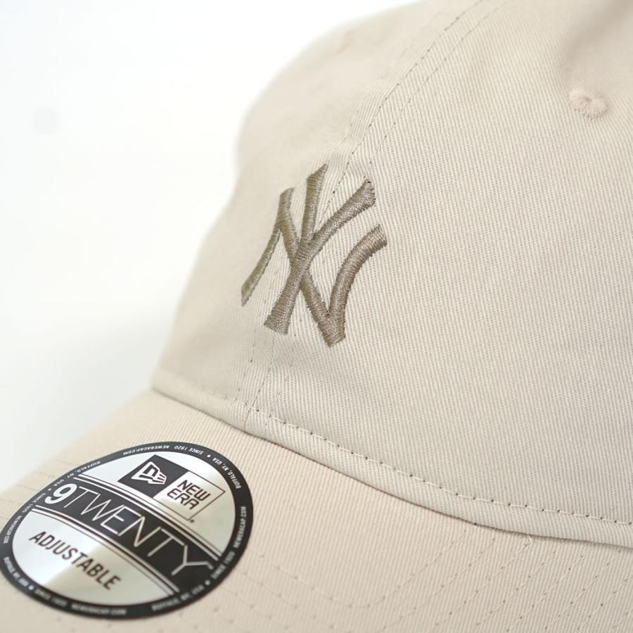 ニューエラ キャップ 帽子 メンズ レディース NEW ERA 9TWENTY 920 ニュアンスカラー MLB ニューヨーク・ヤンキース Lベージュ×ペブル｜deep｜07