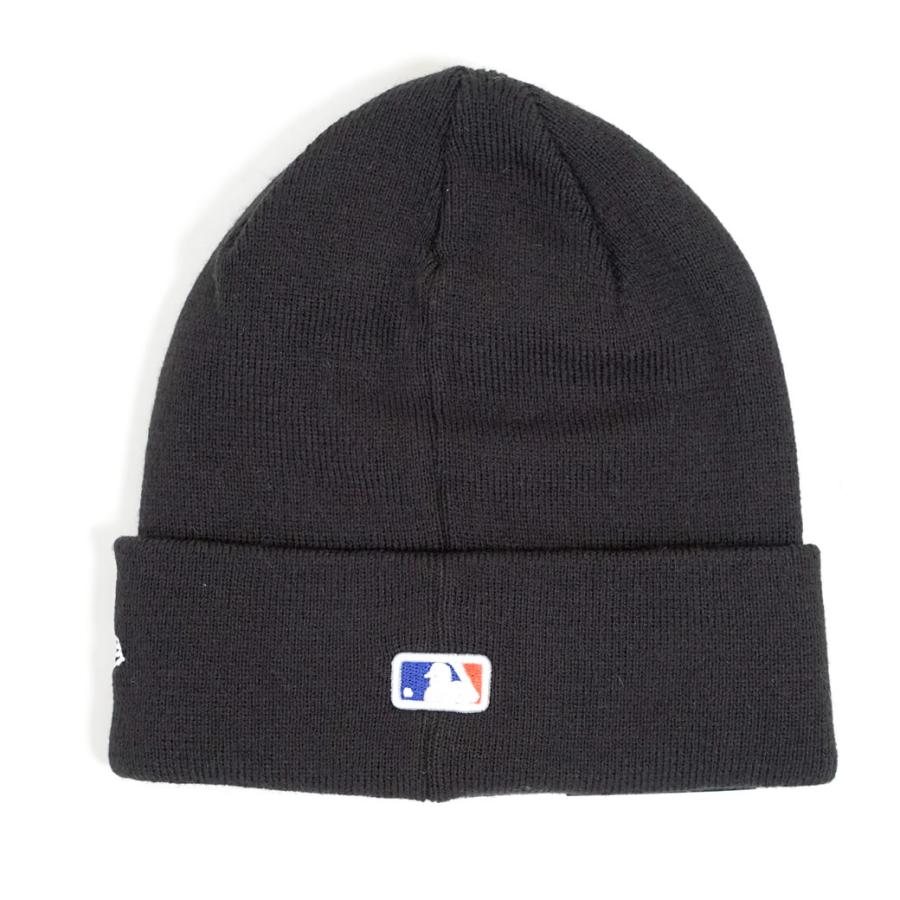 ニューエラ ニット帽 ニットキャップ メンズ レディース NEW ERA ベーシックカフニット MLB チームロゴ ニューヨーク・メッツ ブラック×マルチカラー | NEW ERA | 02