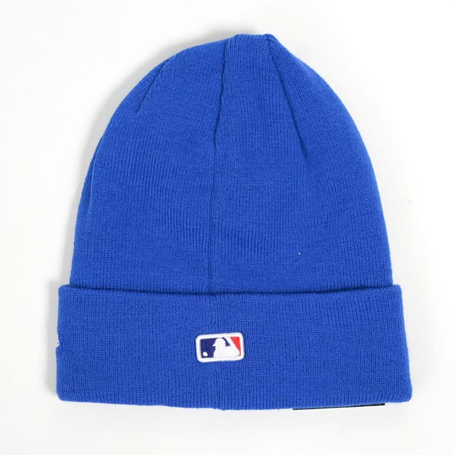 ニューエラ ニット帽 ニットキャップ メンズ レディース NEW ERA ベーシックカフニット MLB チームロゴ ロサンゼルス・ドジャース ロイヤル×スノーホワイト | NEW ERA | 02