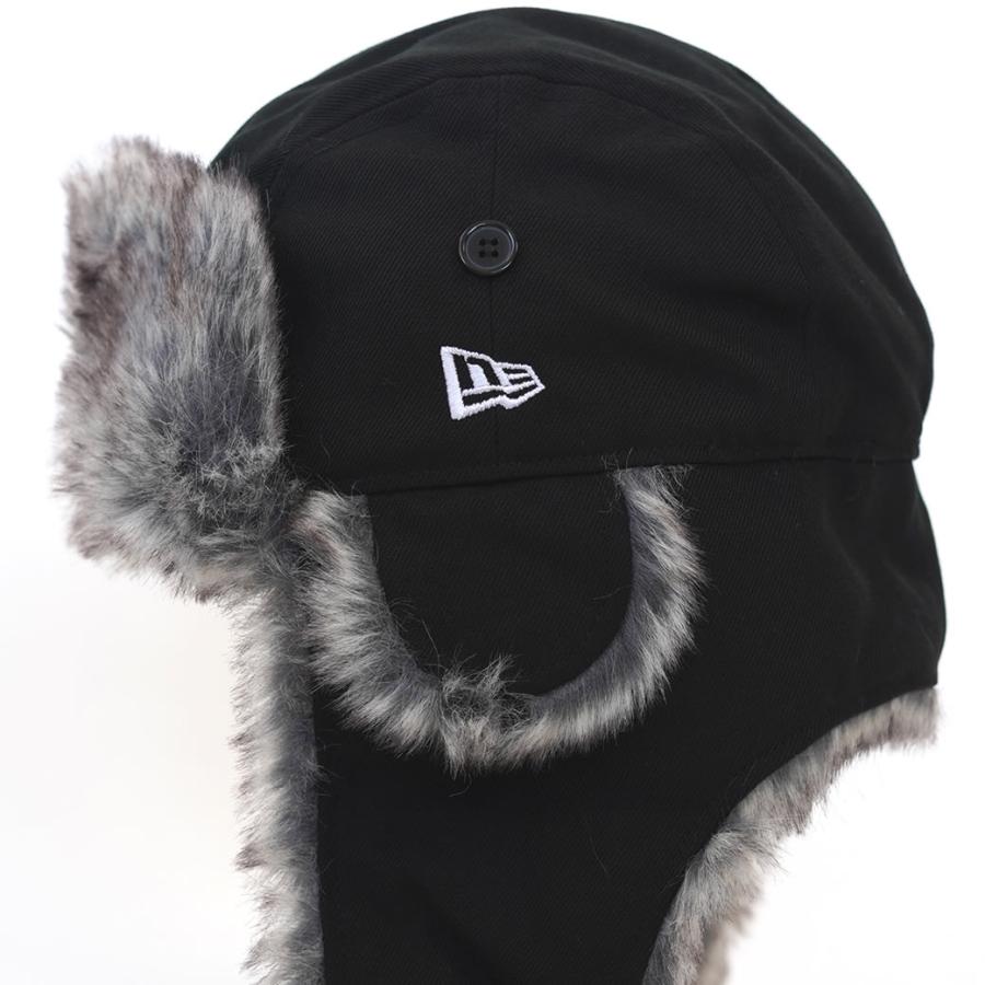 ニューエラ フライトキャップ メンズ レディース NEW ERA トラッパー The Trapper ブラック 13750841｜deep｜13