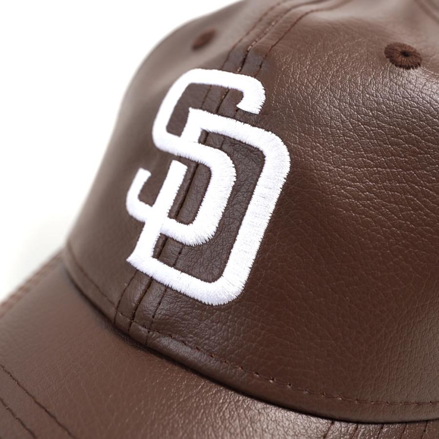ニューエラ キャップ メンズ レディース NEW ERA 9TWENTY Synthetic Leather シンセティックレザー サンディエゴ・パドレス ブラウン 13751061 | NEW ERA | 06