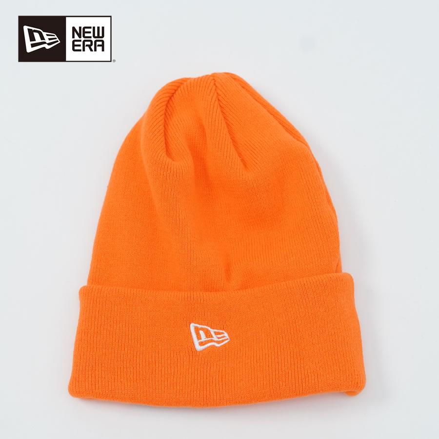 ニューエラ ニット帽 ニットキャップ メンズ レディース NEW ERA BASIC CUFF KNIT COTTON オレンジ 14109630 | NEW ERA