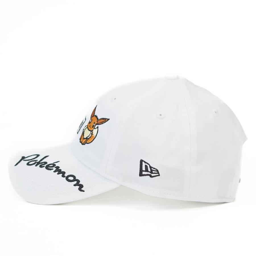 ポケモン ピカチュウ イーブイ キャップ ニューエラ メンズ レディース NEWERA 9TWENTY ロングバイザー ホワイト 14124322 | NEW ERA | 04
