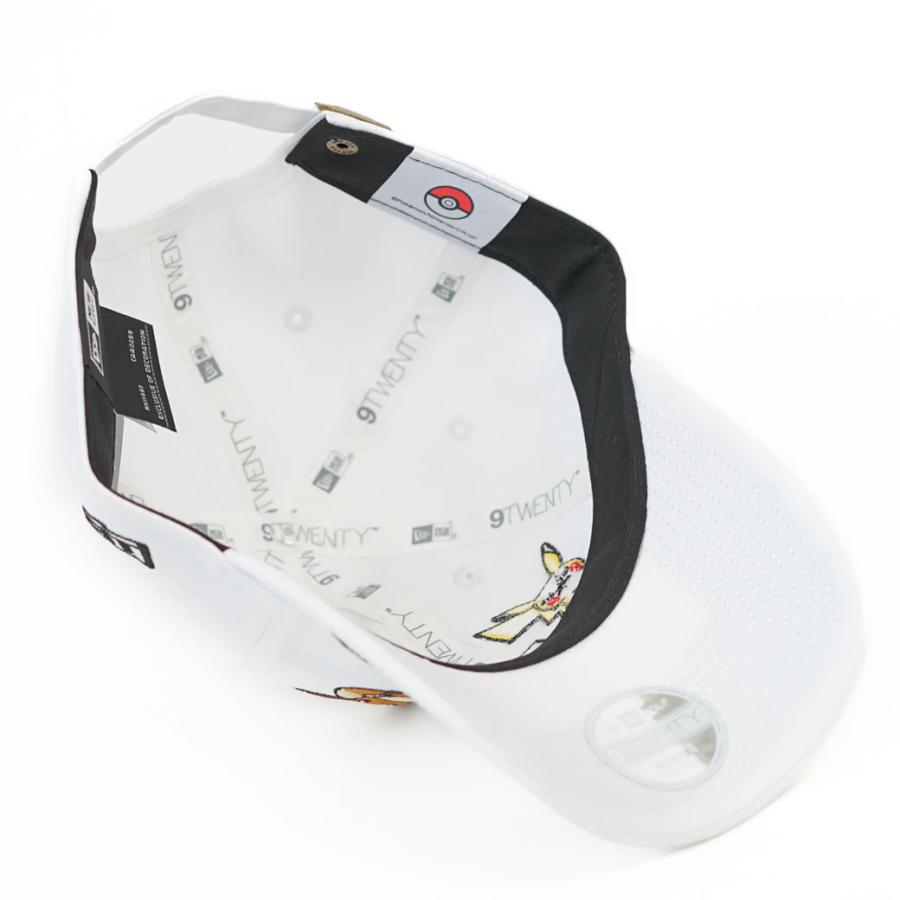 ポケモン ピカチュウ イーブイ キャップ ニューエラ メンズ レディース NEWERA 9TWENTY ロングバイザー ホワイト 14124322 | NEW ERA | 06
