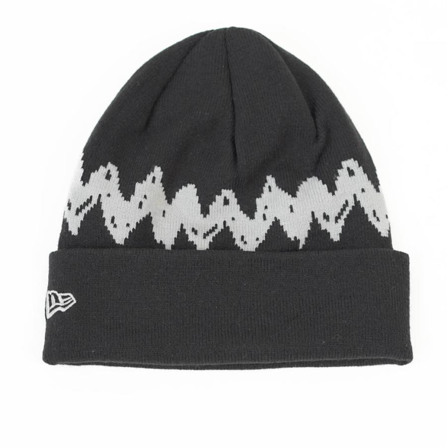 ニューエラ ニットキャップ メンズ レディース ニット帽 NEWERA カフニット PEANUTS ピーナッツ チャーリー・ブラウン スケートボード ブラック 14124335 | NEW ERA | 02