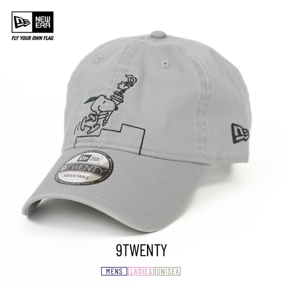 ニューエラ キャップ メンズ レディース 帽子 NEWERA 9TWENTY PEANUTS ピーナッツ スヌーピー ウッドストック 聖火 グレー 14124352 | NEW ERA