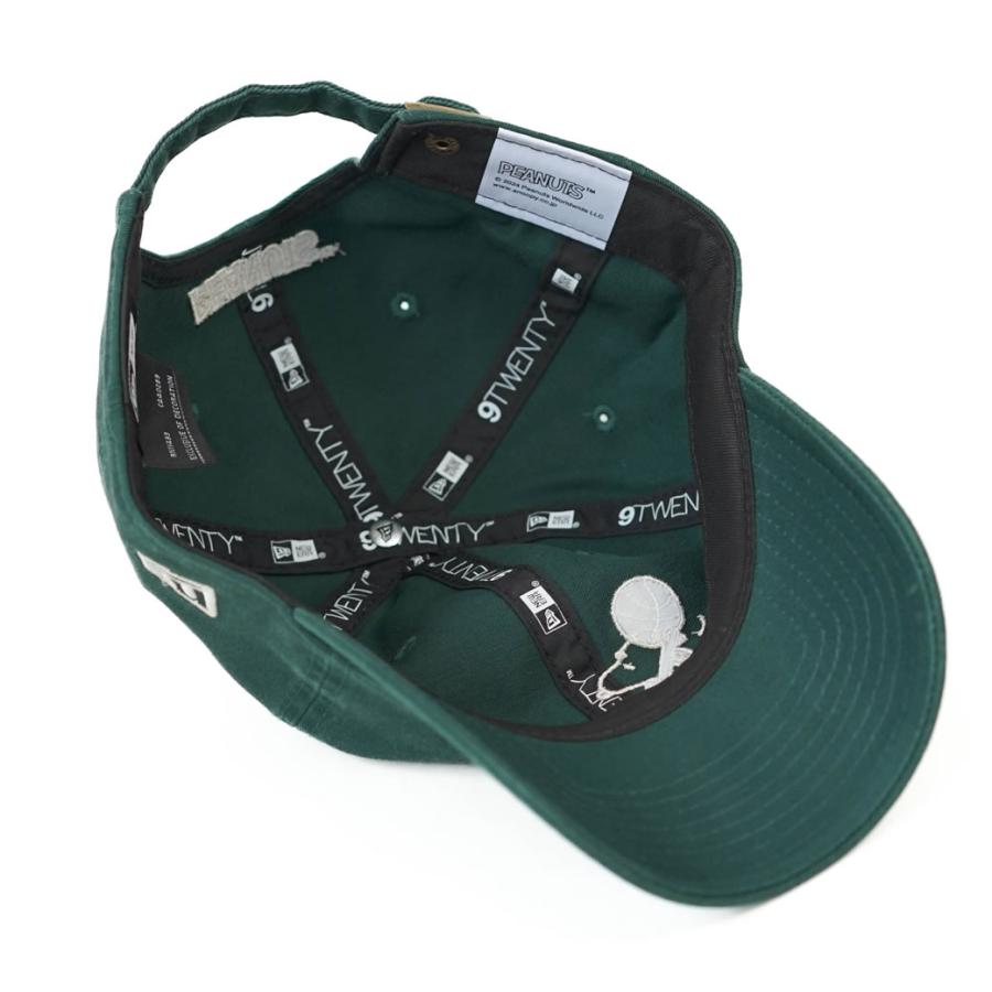 ニューエラ キャップ メンズ レディース 帽子 NEWERA 9TWENTY PEANUTS ピーナッツ スヌーピー ウッドストック バスケットボール ダークグリーン 14124353 | NEW ERA | 05