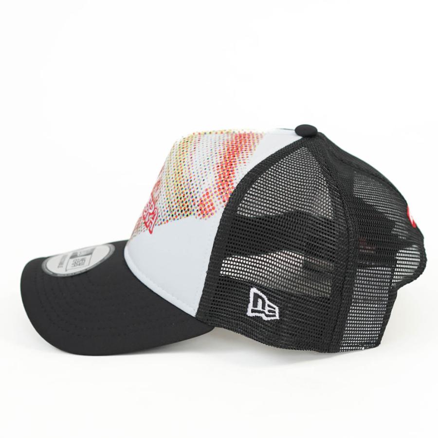 カップヌードル ニューエラ メッシュキャップ メンズ レディース NEWERA 9FORTY A-Frame トラッカー ホワイト/ ブラック 14125289 | NEW ERA | 03