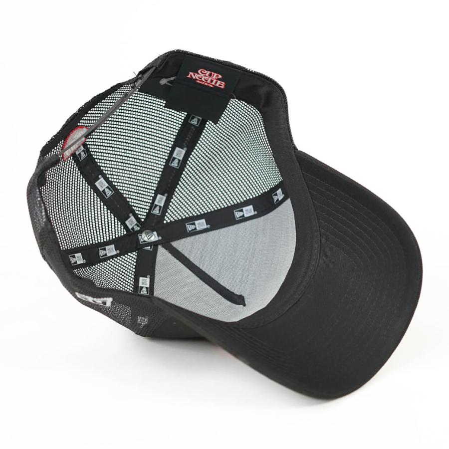 カップヌードル ニューエラ メッシュキャップ メンズ レディース NEWERA 9FORTY A-Frame トラッカー  ブラック 14125290 | NEW ERA | 05