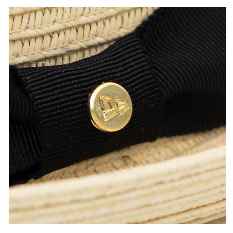 NEW ERA ハット 帽子 The Fedora グログランバンド ナチュラルペーパーロープ ゴールドピン 13515704 | NEW ERA | 05