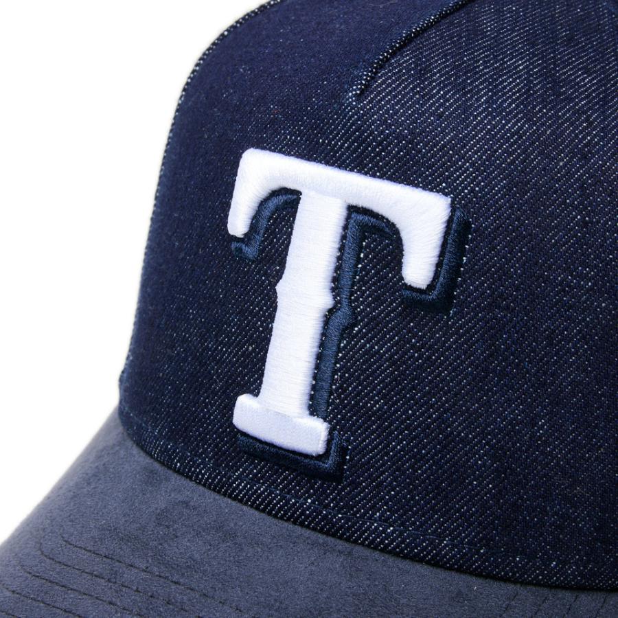 ニューエラ キャップ 9FORTY A-Frame MLB Denim 2-Tone テキサス・レンジャーズ インディゴデニム ネイビースウェードバイザー NEW ERA | NEW ERA | 04