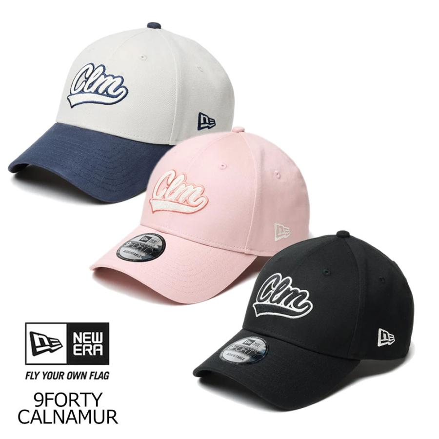 ニューエラ キャップ 帽子 メンズ レディース 9FORTY CALNAMUR カルナムール ピンクルージュ/ブラック/ストーン ネイビーバイザー | NEW ERA