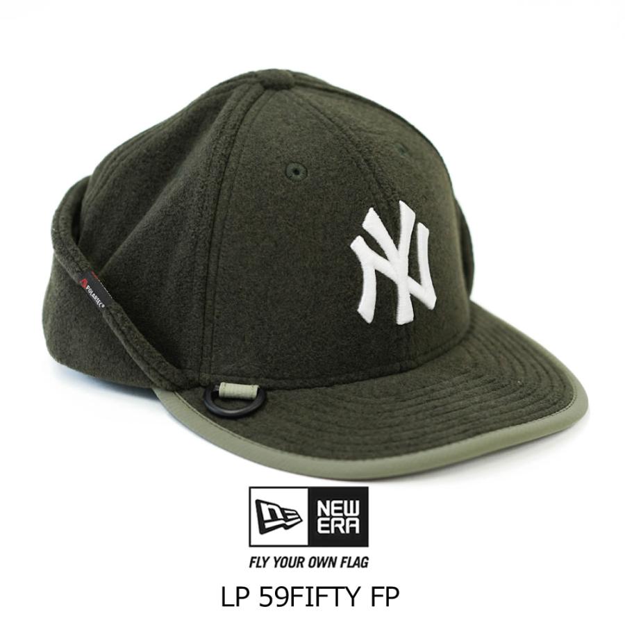 ニューエラ キャップ LP 59FIFTY FP ニューヨーク・ヤンキース フリップ ダウン アウトドア 吉田兄弟 フリース イヤーフラップ 防寒 帽子 釣り フィッシング | NEW ERA | 01
