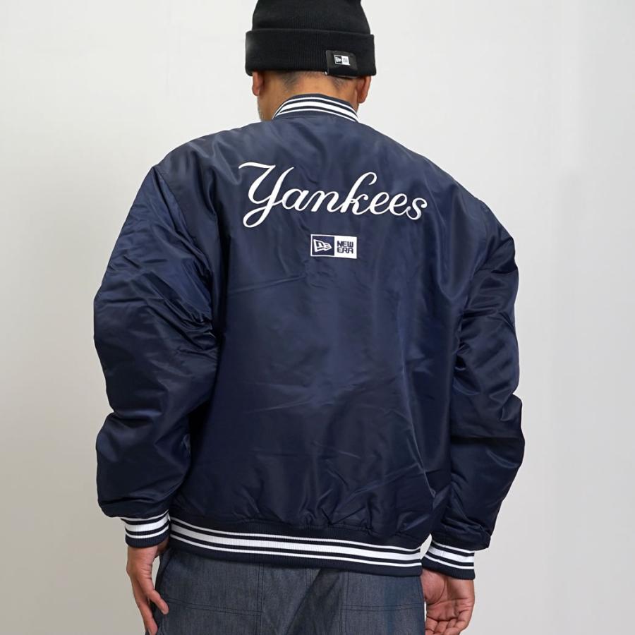 NEW ERA × NY ヤンキース スタジャン風 ジャケット（ネイビー） 楽天市場】ニューエラ ジャケット NEW ERA スタジャン 中綿 バー