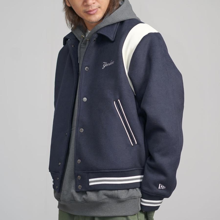 NEW ERA ニューエラ スタジャン メンズ ウール 中綿 アウター NEW ERA ニューエラ スタジャン メンズ ウール 中綿 アウター
