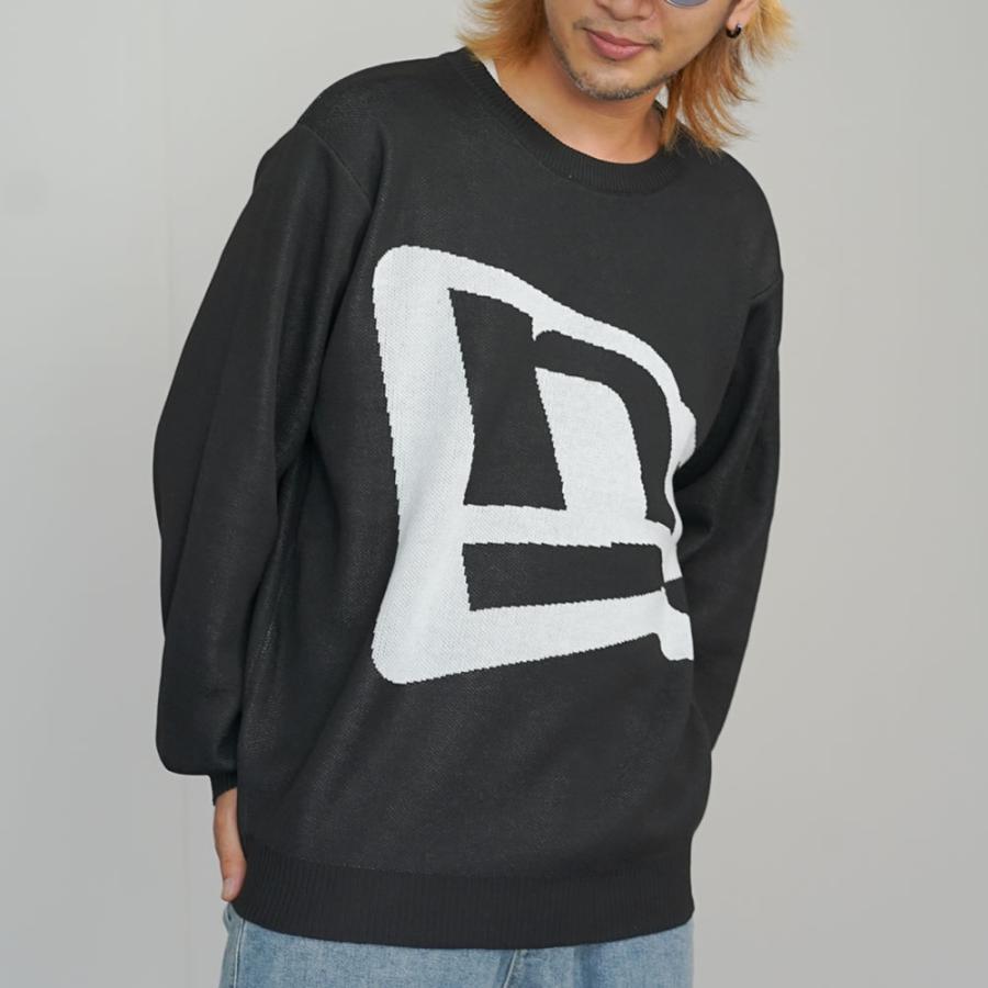 NEW ERA ニューエラ ゴルフ ニットセーター フラッグロゴ メンズ