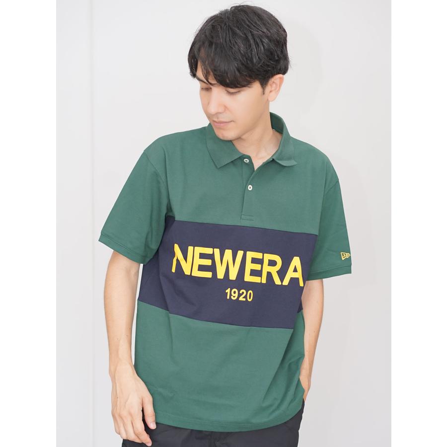 NEW ERA ニューエラ ポロシャツ メンズ 半袖オーバーサイズド