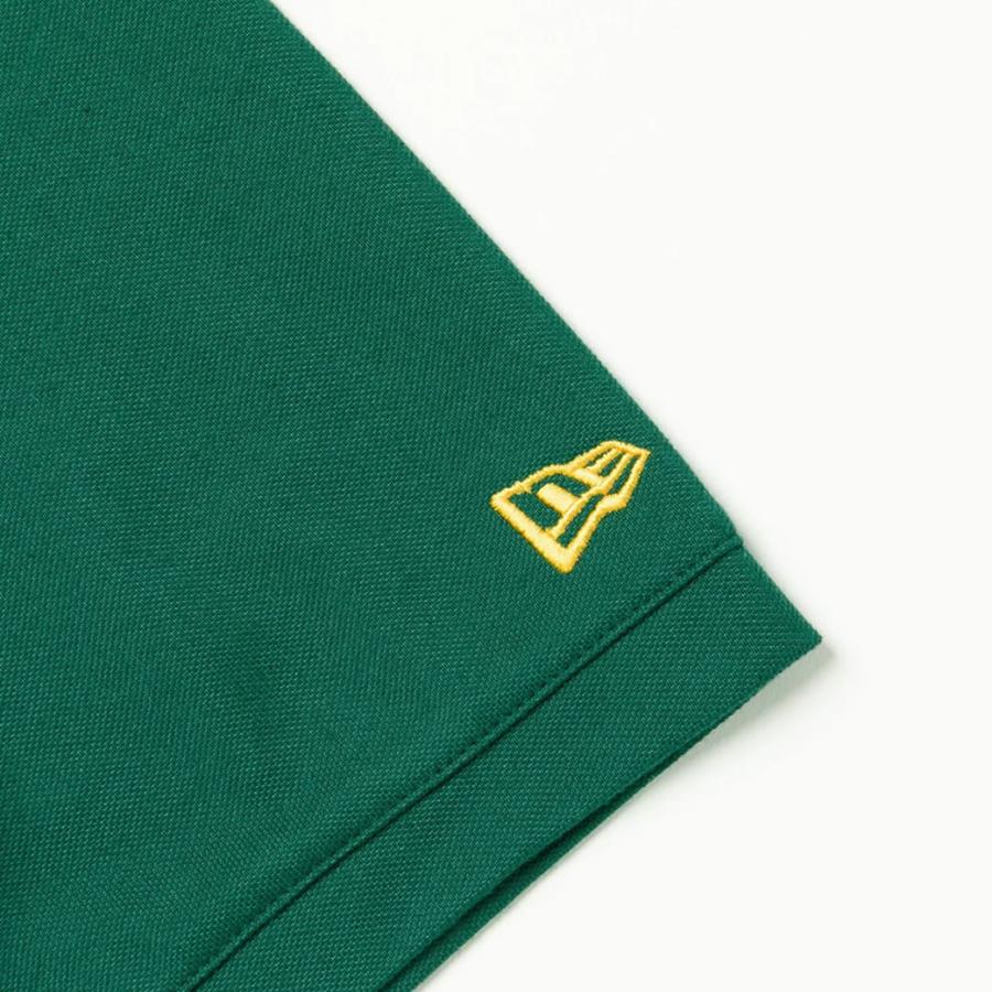ニューエラ ポロシャツ メンズ NEW ERA 半袖オーバーサイズドポロシャツ Panel Logo NEW ERA 1920 ダークグリーン | NEW ERA | 10