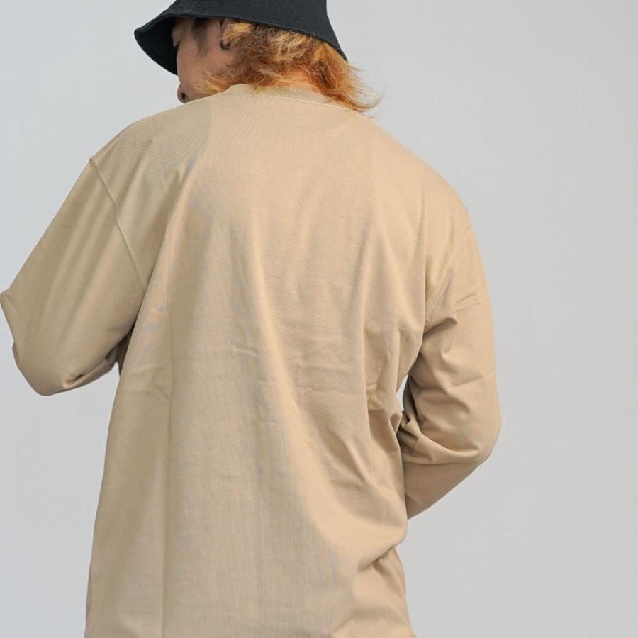 ニューエラ ロンT 長袖Tシャツ メンズ レディース NEW ERA 長袖コットンポケットTシャツ Box Logo ボックスロゴ カーキ レギュラーフィット | NEW ERA | 03