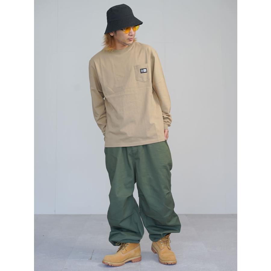 ニューエラ ロンT 長袖Tシャツ メンズ レディース NEW ERA 長袖コットンポケットTシャツ Box Logo ボックスロゴ カーキ レギュラーフィット | NEW ERA | 05