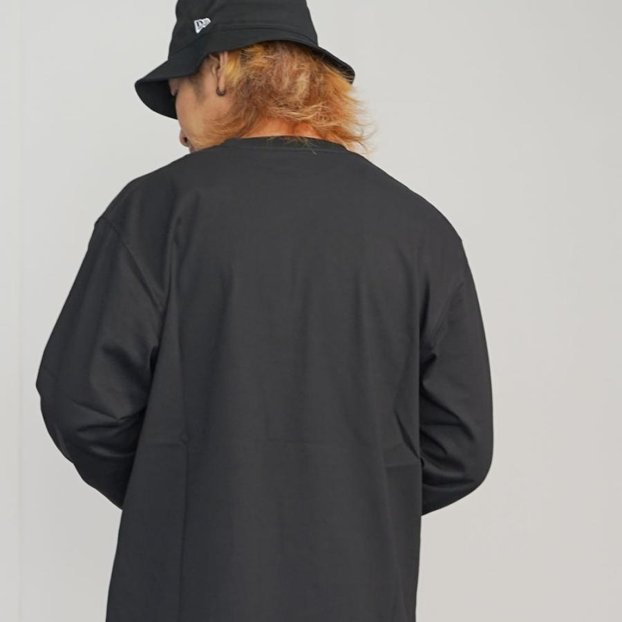 ニューエラ ロンT 長袖Tシャツ メンズ レディース NEW ERA 長袖コットンポケットTシャツ Box Logo ボックスロゴ ブラック レギュラーフィット | NEW ERA | 03