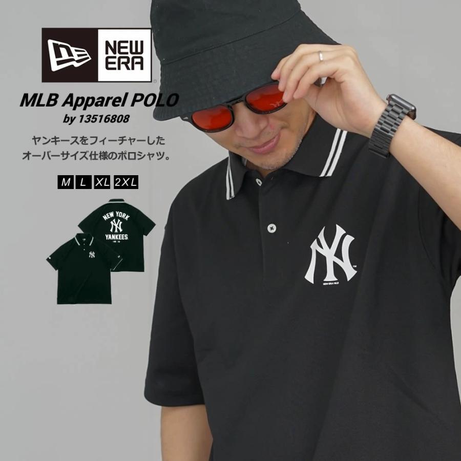 NEW ERA ニューエラ ポロシャツ メンズ 半袖オーバーサイズド