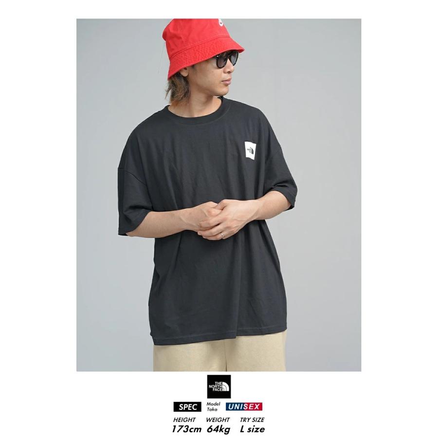 THE NORTH FACE ザ・ノースフェイス オーバーサイズ Tシャツ 半袖 メンズ レディース ボックスロゴ S/S BOX NSE DROP SHOULDER TEE ブラック｜deep｜03