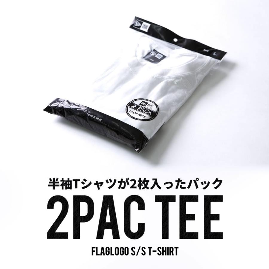 ニューエラ パックTシャツ 2枚組 メンズ レディース NEW ERA 2-Pack Tee おしゃれ ブランド ロゴ 無地 白 黒 灰 紺 | NEW ERA | 06