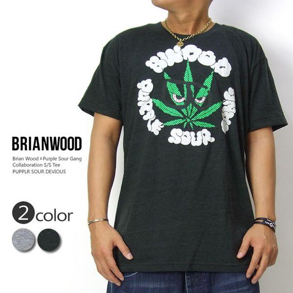 ブライアンウッド bRIANWOOd コラボ Tシャツ メンズ Purple Sour
