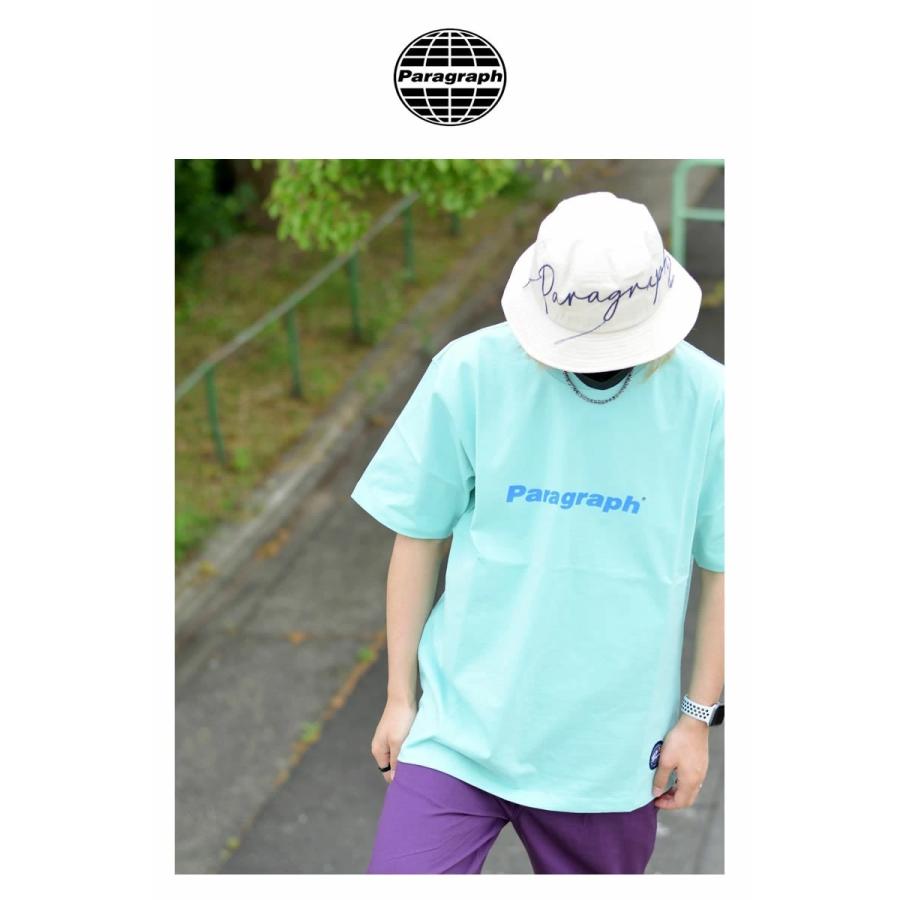 Paragraph パラグラフ Tシャツ メンズ レディース ロゴ バックプリント ブランド Classic Blue Logo T-shirt No.12 ミント | Paragraph | 03