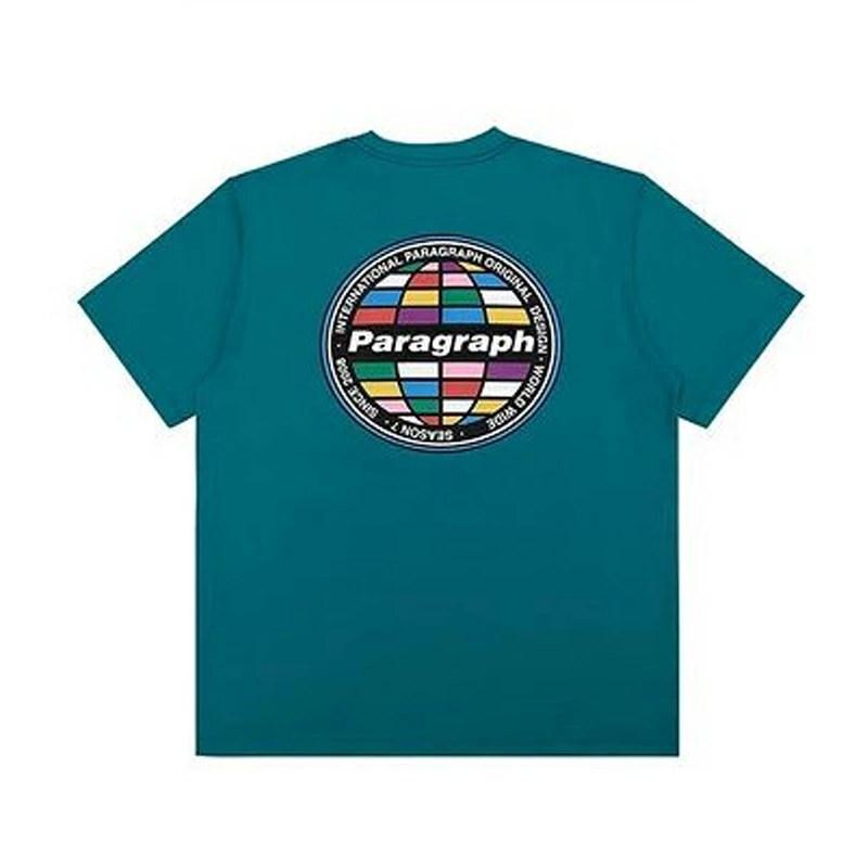 Paragraph パラグラフ Tシャツ メンズ レディース ロゴ バックプリント ブランド Gerhard Richter T-shirt No.07 ディープグリーン｜deep｜02