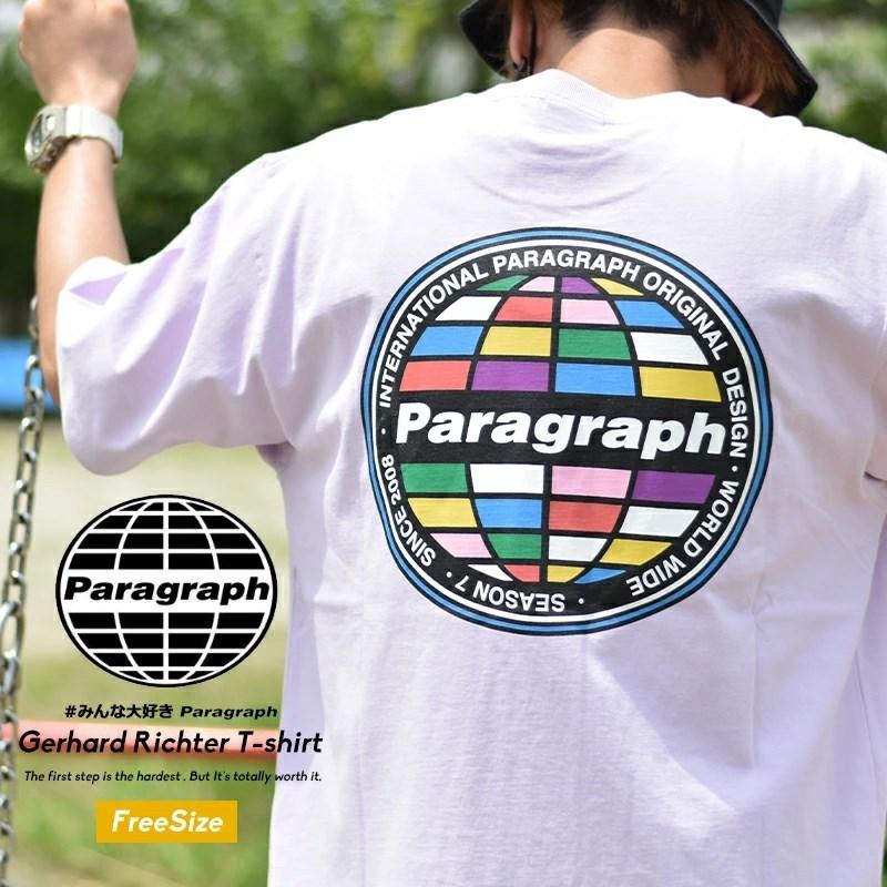Paragraph パラグラフ Tシャツ メンズ レディース ロゴ バックプリント ブランド Gerhard Richter T-shirt No.07 バイオレット | Paragraph