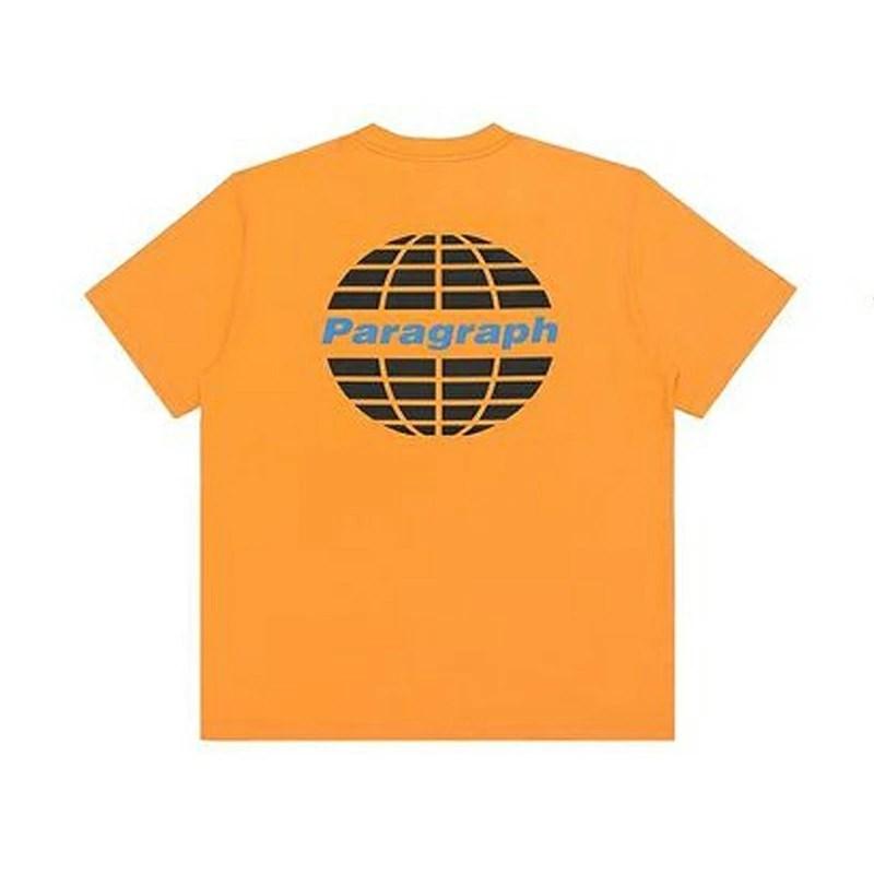 Paragraph パラグラフ Tシャツ メンズ レディース ロゴ バックプリント ブランド Classic Blue Logo T-shirt No.12 オレンジ | Paragraph | 02