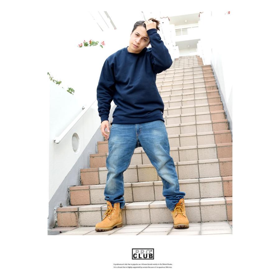 プロクラブ トレーナー スウェット ヘビーウェイト 13oz 裏起毛 厚手 クルーネック メンズ レディース 大きいサイズ 無地 シンプル USAモデル PRO CLUB #141 | PRO CLUB | 14