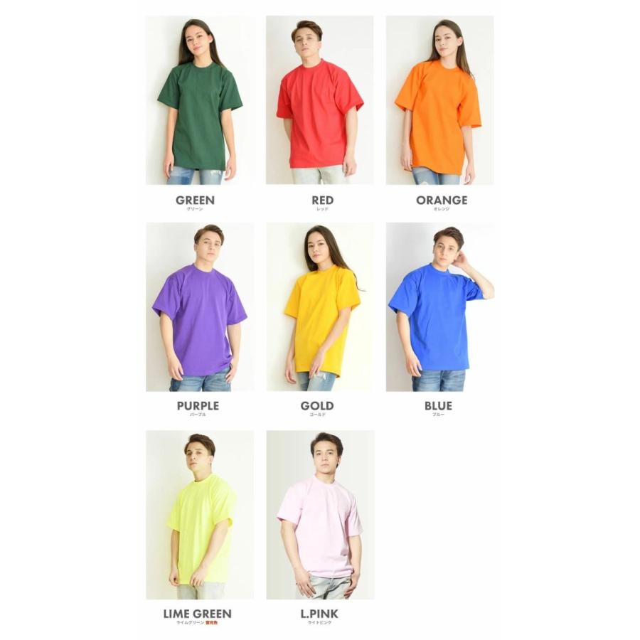 PRO CLUB プロクラブ Tシャツ メンズ ヘビーウェイト 厚手 6.5オンス クルーネック 半袖Tシャツ #101 無地 大きいサイズ 綿 USAモデル | PRO CLUB | 30