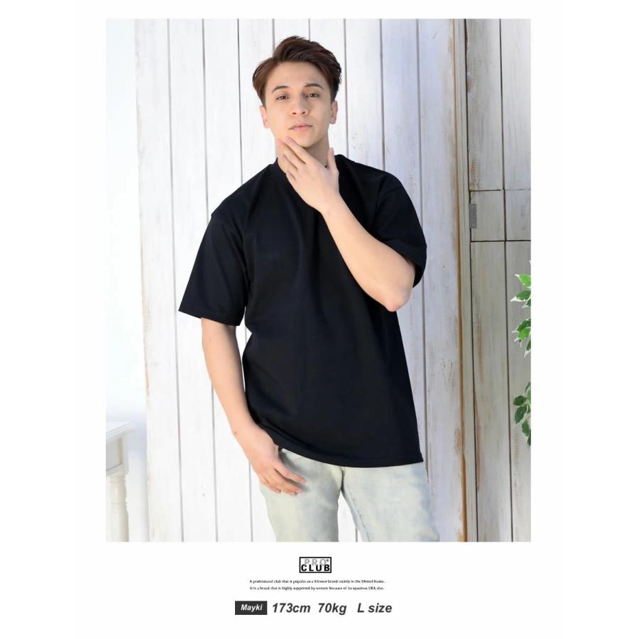 PRO CLUB プロクラブ Tシャツ メンズ ヘビーウェイト 厚手 6.5オンス クルーネック 半袖Tシャツ #101 無地 大きいサイズ 綿 USAモデル | PRO CLUB | 24