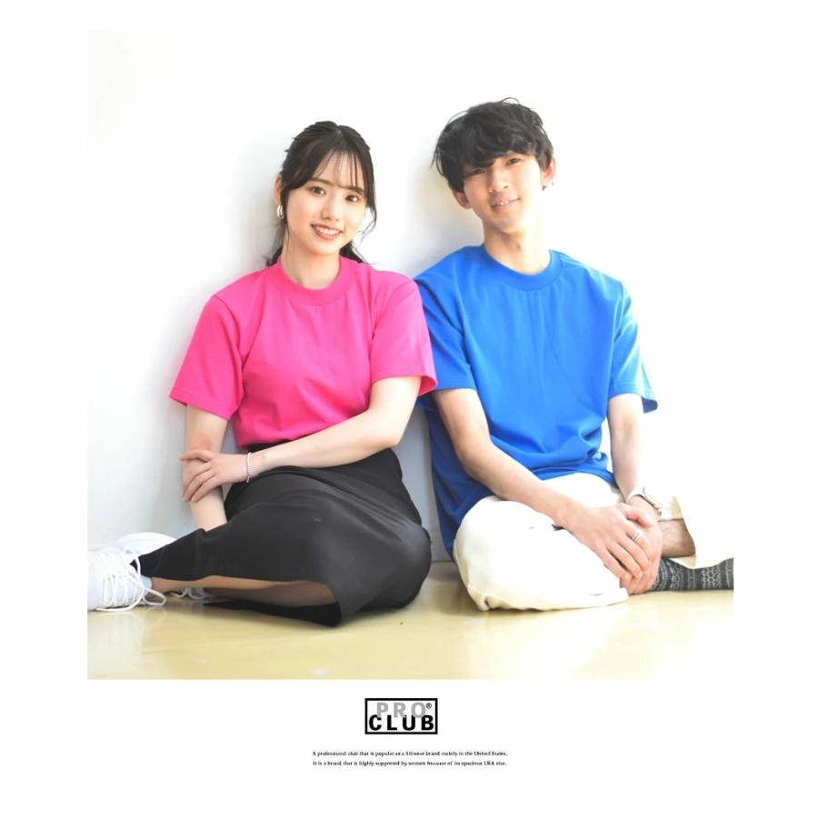 PRO CLUB プロクラブ Tシャツ メンズ 5.8オンス クルーネック コンフォート 半袖Tシャツ #102 無地 大きいサイズ 綿 USAモデル | PRO CLUB | 20